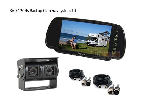 Twin Lens Rear View Backup Cameras System For Rv Motorhome