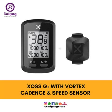 Package Original Speedometer XOSS G VORTEX Speed Cadence Sensor 2in1