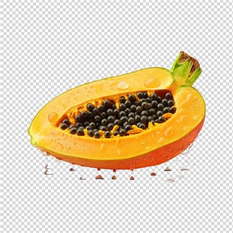 Premium Psd Papaya Isolated On White