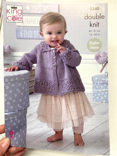 King Cole Leaflet Knitting Pattern Baby To Years Matinee