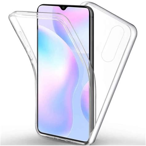 Coque Xiaomi Redmi 9A Anfire 2 En 1 Transparent Etui Housse Silicone