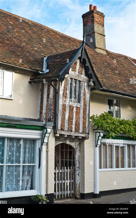 An Example Of The Old Architecture In The Village Of Debenham In