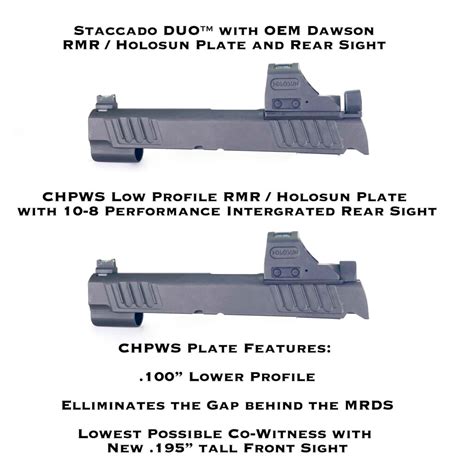 STACCATO DUO To Trijicon RMR Holosun 507C 508C 508T C H COMP