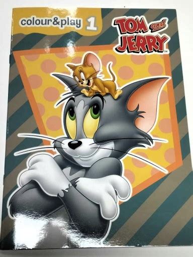 Duża Kolorowanka z Naklejkami A4 Tom i Jerry Malowanka naklejki