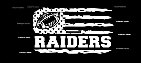 Raiders Tattered Flag, American Flag, America, Flag Decal, Raider ...