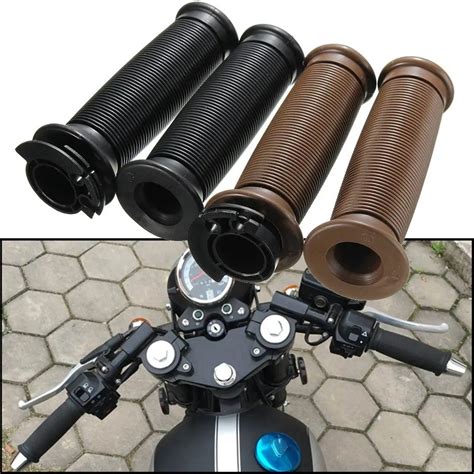 Motorcycle 7 8 22mm Rubber Handlebar Hand Grips For Honda For Yamaha