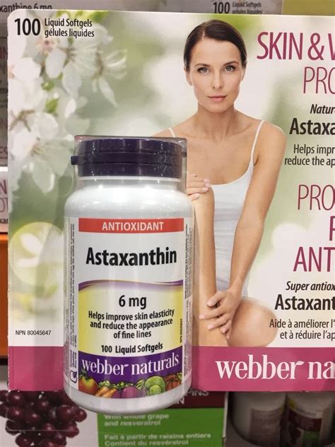 Webber Naturals Astaxanthin 6 Mg Natures Super Antioxidant Helps