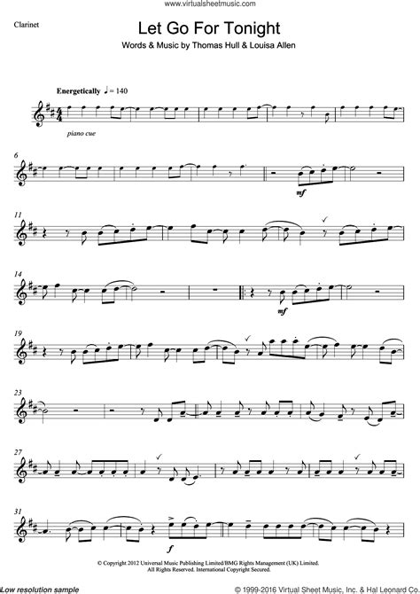 Let It Go Sheet Music Clarinet