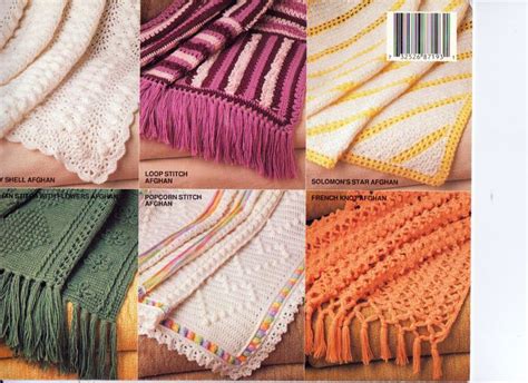 Annie S Attic Special Stitches Crochet Afghans Annies Etsy Crochet