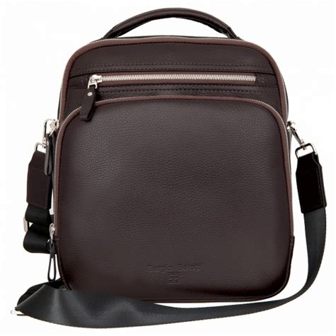 Мужская сумка через плечо SERGIO BELOTTI 7061 dark brown, тёмно ...