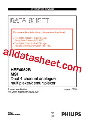 Hef Bp Datasheet Pdf Nxp Semiconductors