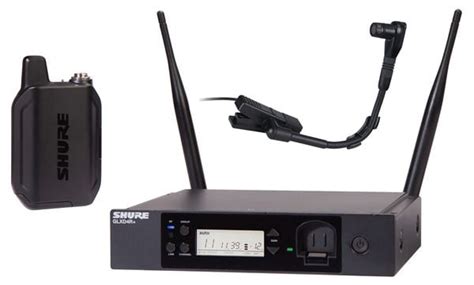 Shure Glxd14r Plus Dual Band Instrument Wireless System With Wb98hc American Musical Supply