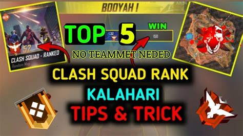 Top Clash Squad Ranked Kalahari Tips Trick Win Every Clash Squad