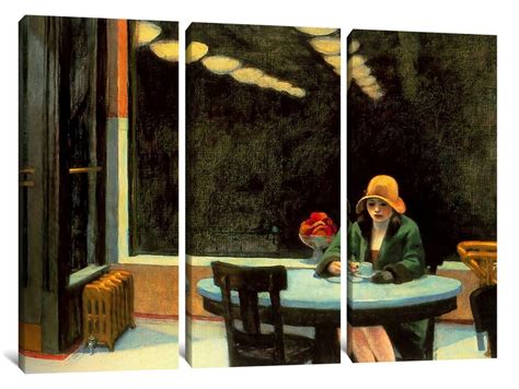 Edward Hopper : Automat 1927 Canvas Gallery Wrapped Giclee | Etsy