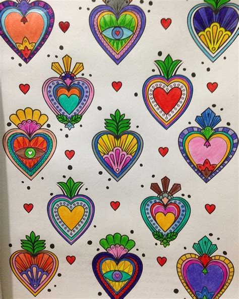 Pin By Samm T Llez On Coloreanding M Xico Sacred Heart Art Heart