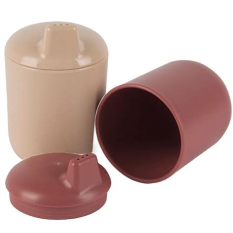 Dantoy Biobased Tuitbekers Nude Ruby Red St Ilovespeelgoed Nl
