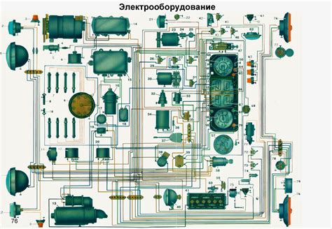 Электросхема ЗИЛ 130 131 с описанием предохранителей и реле