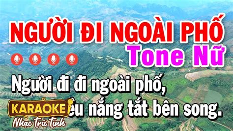 Karaoke Người Đi Ngoài Phố Tone Nữ Nhạc Sống Style Rumba Pro TH 2 YouTube