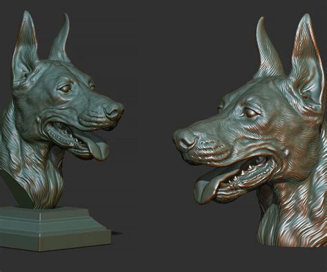 ArtStation - Doberman head | Resources