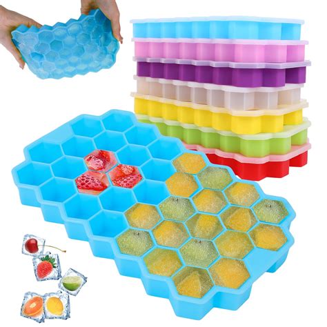 Creative Cavity Honeycomb Ice Cube Maker Reusable Trays Silicone Ice