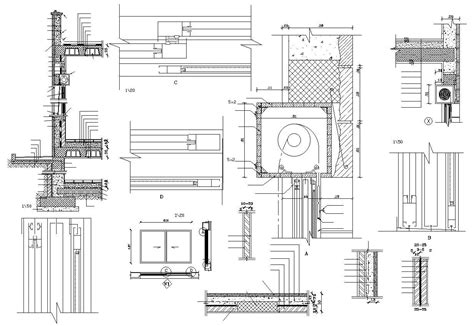 Shop Rolling Shutter Fixing Design With Window Design Dwg File Cadbull