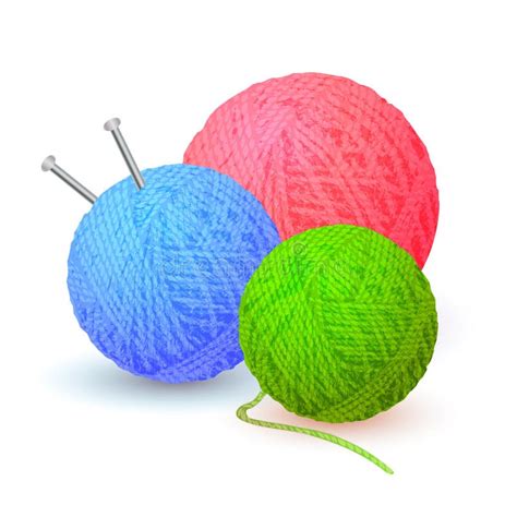 Balls Wool Yarn Stock Illustrations 1 345 Balls Wool Yarn Stock