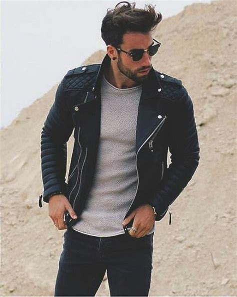 Pin De Catherine En Style The Guy Campera De Cuero Hombre Chaqueta