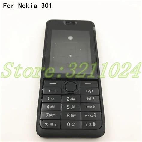 Good quality For Nokia Asha 301 n301 Dual card version Housing Cover + Keypad + Battery Cover ...