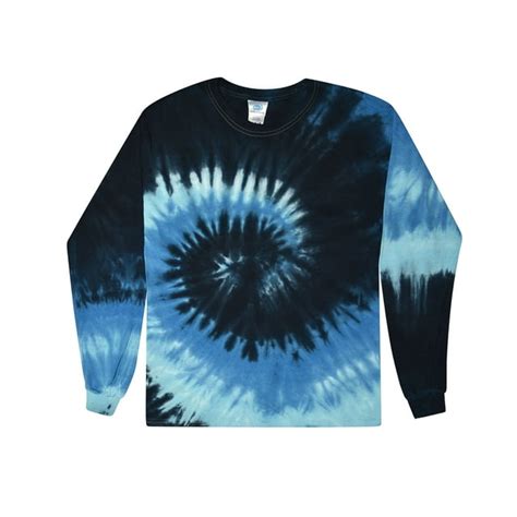 Colortone Tie Dye Long Sleeve T Shirts Men Adult S To 3xl