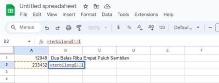 Cara Mudah Membuat Fungsi Terbilang Di Google Spreadsheet