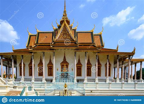 Royal Palace Dans Phnom Pengh Cambodge Construction Dans Le Complexe