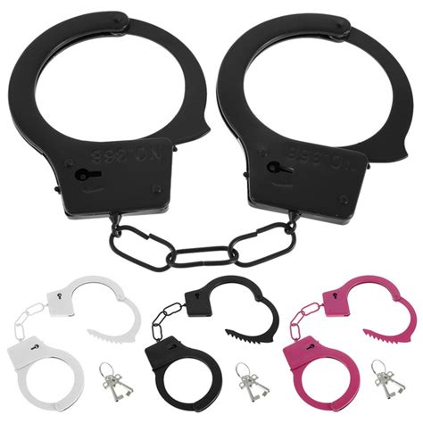 children Metal Handcuffs Toy Kids Party Role Play Handcuffs With Keys ...