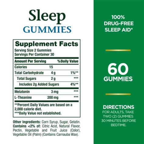 Nature S Bounty Melatonin Mg Sleep Aid Gummies Ct King Soopers