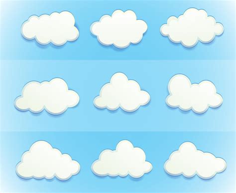 Clouds in the sky 413306 Vector Art at Vecteezy