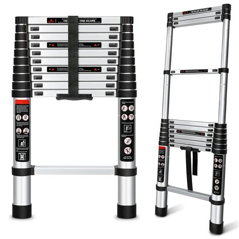 Buy Augtarlion Aluminum Telescoping Ladder Ft Collapsible