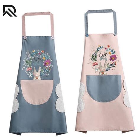 Waterproof Kitchen Apron Chef Bbq Cooking Baking Apron With Big Pocket