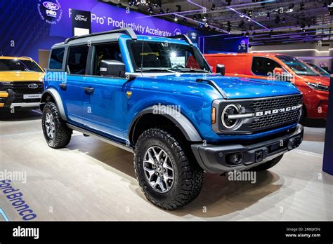 Ford Bronco Badlands 4x4 Car European Premiere At The Brussels