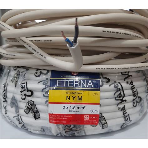 Jual Kabel Eterna X Mm Sni Kawat Per Meter Shopee Indonesia