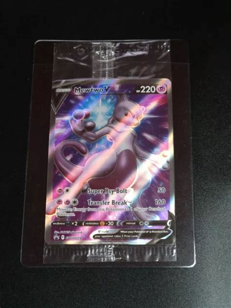 Mewtu V Swsh Black Star Promo Full Art Pokemon Go Tcg Karte Mewtwo