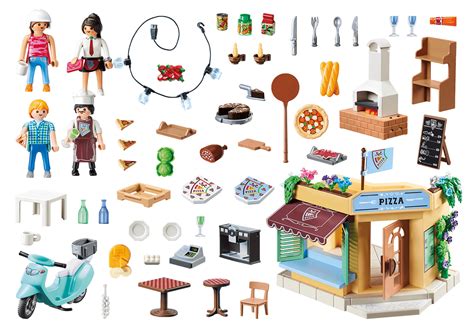 Playmobil City Life Pizzeria Purple Cow Toys