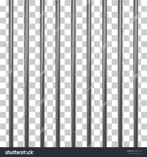 Prison Bars Isolated On Transparent Vector Stock Vector (Royalty Free ...