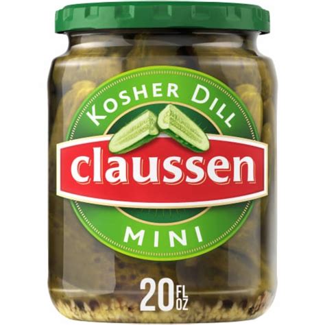 Claussen Kosher Dill Mini Pickles 20 Fl Oz Kroger