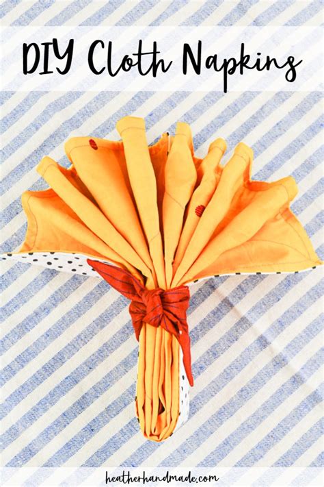 DIY Cloth Napkins • Heather Handmade