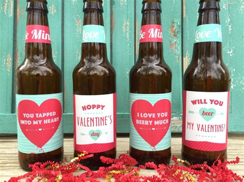 Valentines Beer Labels Valentines Day T For Him T For Etsy