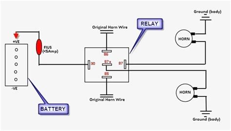 Horn Circuit Diagram Horn Circuit Diagram