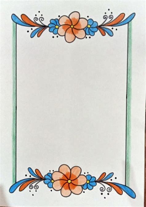 A Paper With Flowers And Leaves On It