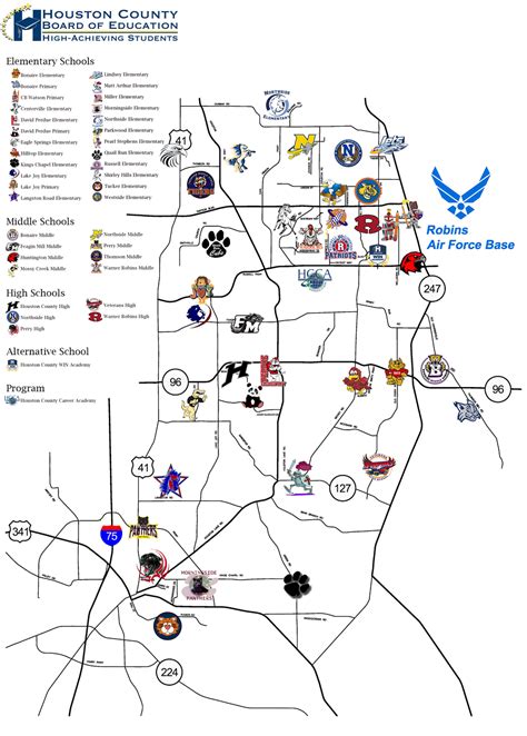 Map Of Robins AFB Buildings