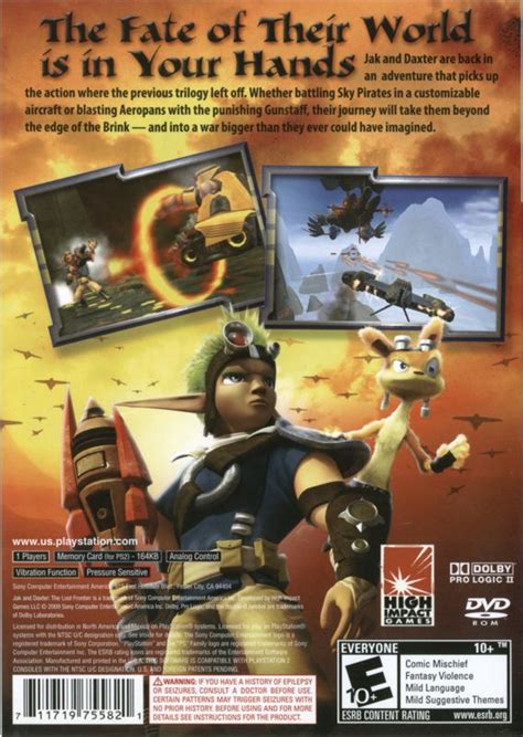 Jak And Daxter The Lost Frontier Playstation Box Cover Art