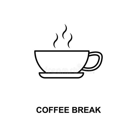 Coffee Break Line Icon Stock Illustration Illustration Of Beverage