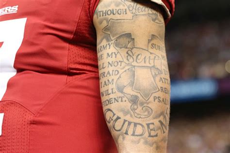 Colin Kaepernick Tattoos What Do They Say